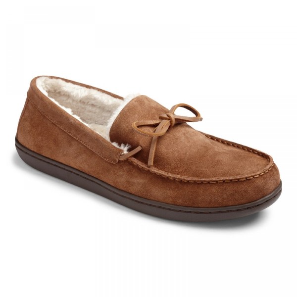 Vionic Slippers Ireland - Adler Slipper Brown - Mens Shoes On Sale | UNXVW-9265